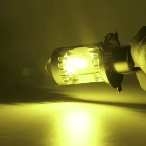 High Low Beam White Yellow Motorcycle LED Lighting System Headlight
