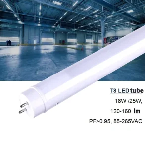 High Lumen 60cm 120cm Glass LED Tube Lamp Bulb 4ft 6500K 12W 18W 36W 1.2m Integrated T8 LED Tube 4ft 18W for LED Replacement