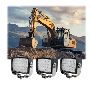 High Power 100W Super Bright LED Work Light for Excavator 7 Inch LED Work Lamp