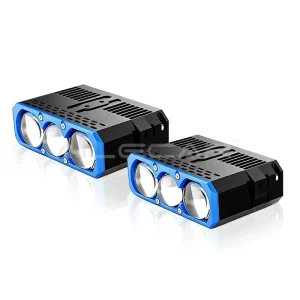 High Power 12V LED Car Motorcycle Spotlight with Solenoid 6500K Dual Beam 100W High Beam 70W Low Beam