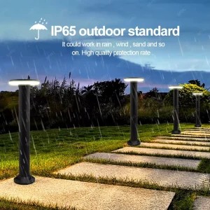 High Power 18W LED Lawn Lamp IP65 LED Exterior Bollard Light 85 265V DC12V Outdoor Floor Courtyard Road Landscapes Lighting