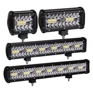 High Power 3 Rows 12” 20” 420W IP67 Waterproof Diecast Aluminum Car Tractor Boat Off Road 4×4 Truck SUV ATV LED Light Bar