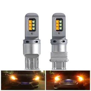 High Power 5W 3SMD Turn Signal Light 1156 1157 3156 3157 7440 7443 Yellow and White LED Light Parking Light for Car