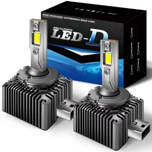 High Power D Series LED Car Headlight D1S D2S D2R D3S D4S D5S D4R D8S 6000K Aviation Aluminum 50W 12V