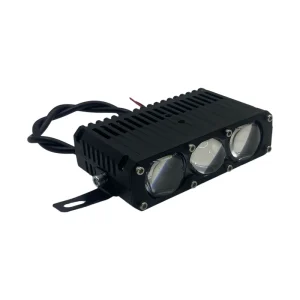 High Power E06M 85W LED Motorcycle Spotlight 3 Lens Dual Color White Yellow Offroad Auxiliary Driving Light