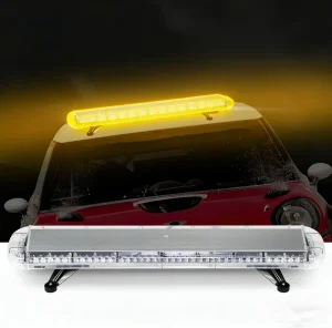 High Power Flashing Traffic Emergency LED Linear Lightbar IP65 Waterproof 96 LED for Car Roof Top Auto Exterior Lighting
