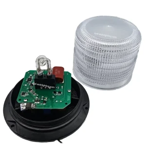 High Power IP65 White Amber Mining Warning Safety Flashing Xenon Strobe Beacon Light Led Lights for Trucks School Bus