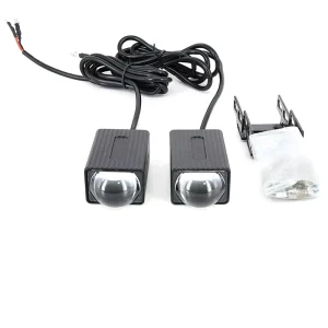 High Power LED Grille Light Projector Lens Front Auxiliary Fog Driving Light for Cars Trucks 12V Universal