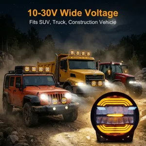 High Power LW26 LED Driving Light 5 7 9 Inch 140W 6000K 14000LM 5050 Chip IP67 Waterproof Work Lamp for Off road 4×4 SUV