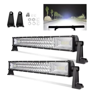 High Power Offroad LED Light Bar for ATV UTV Truck 6063 Aviation Aluminum 9-36V Universal Fitment 240W Spot Flood Beam