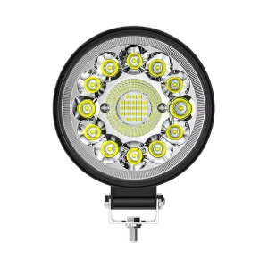High Power Round LED Work Light with Combo Beam Spot & Flood for Off Road Trucks 4×4 SUV Heavy Duty IP67 Waterproof Driving Lamp