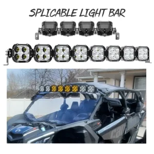 High Power Waterproof IP68 Top Roof Rack 42 Inch LED Offroad UTV Barra LED Spliceable Modular LED Light Bars for X3 RZR