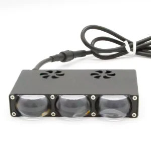 High Power With Fan Car Spotlights LED Grille Driving Fog Work Light 12V 24V External Auxiliary Light Off road Vehicle SUV Truck