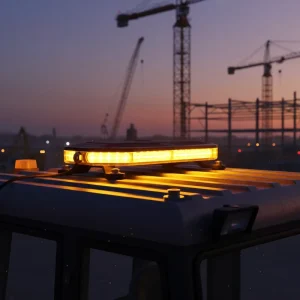 High Quality All Weather Permanent Mini Light Bar 48 High Power LED ECE R65 Double Flash SAE J845 for Rollback Truck