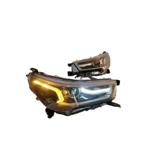 High Quality Auto Halogen Xenon Headlights Assembly Lens for toyota Hilux Front Headlight Laser Lights