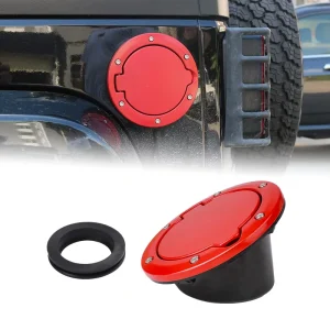 High Quality CNC Aluminum Alloy Gas Tank Cap Cover for Jeep Wrangler JK OEM Style Vehicle Exterior Accessory