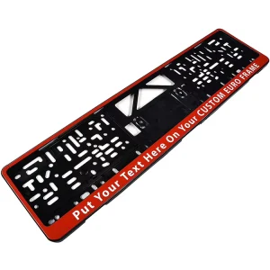 High Quality European Standard New Customized Plastics Car Number License Plate Frame