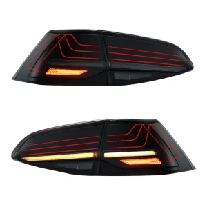 High Quality Laser LED Tail Light Upgrade for VW Golf 7 MK7 MK7.5 New Red Brake Lamp and Turn Signal Lights
