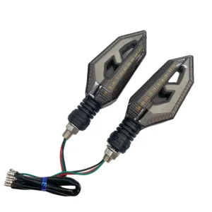High Quality Motorcycle Turn Signal Light LED Amber 12V ABS+PC Indicator Blinker Replacement