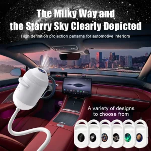 High Quality RGB LED Star Projector Light Romantic Galaxy Starry Sky Ambient Night Light for Car Interior Bedroom Decoration