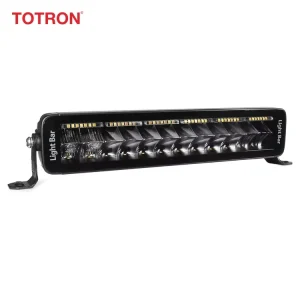 High Quality White Position Amber Warning Light Double Row Bezel Less LED Light Bar