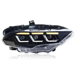 High Quality for Mustang LED Headlight Assembly Upgrade with Daily Running Lights 12V 6000K New