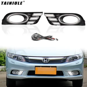 High Quality in Factories Daytime Running Lights Car LED Lights Front Fog Lamps for HONDA Civic 2012-2013