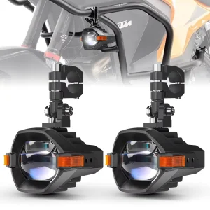High and Low Flash LED Motorcycle Lighting System Waterproof Outdoor Driving Projector Strobe External Motorcycle Lights