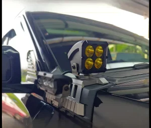 High power Automotive Auxiliary Lighting for Off road Vehicles A pillar Waterproofing and High brightness Design