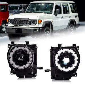 High spec LED Projector Headlight Assembly Modified Compatible for Toyota LC76 Land Cruiser LED DRL