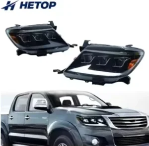 Hilux Headlight Upgrade LED Head Lamp DRL Signal Lens Headlight Modified Front Lamps for Toyota