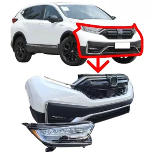 Honda CRV Front Bumper Assemblies Radiator grille LED Headlights windshield fender hoods spoilers