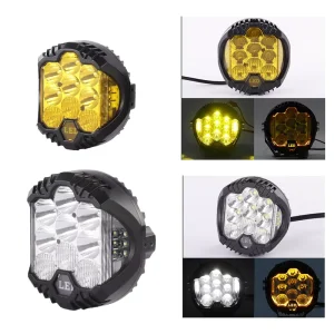 Hot Selling Three Sided Off Road LED Headlights 6000K 3000 Lumens 90W Auxiliary 3.5 9 Inch New Driving Light Automotive
