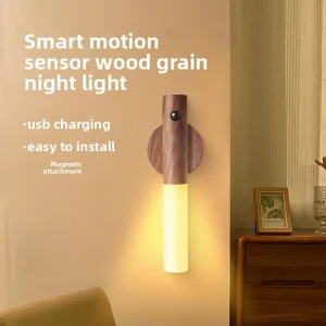 Hot Smart Motion Sensor Night Light Auto Light Control Rechargeable LED Creative Ambient Lamp for Home Indoor Lighting