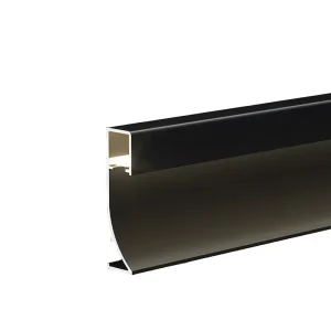 Hotel Use Eco Friendly Decorative Wall Metal Skirting Profile 80mm Lighted Aluminium Baseboard LED Light Easy