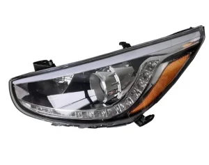 Hyundai Accent LED Car Headlights with Blue Light Color Halogen & Xenon Part Numbers 92101 1R520 92102 1R520