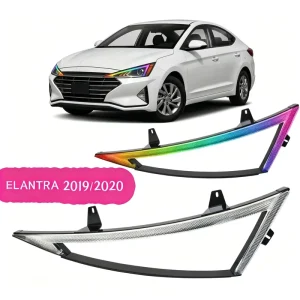 Hyundai Elantra Vehicle-specific Daytime Running Lights High Brightness RGB White and Yellow and Turn signal Function