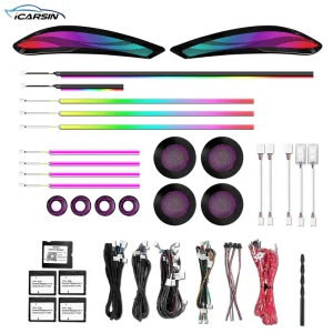 ICarsin Upgrade 256 Colors Symphony LED Car Interior Ambient Light for BMW 4 Series M4 F82 F83 F32 F33 Decoration Accessories