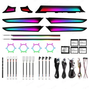 ICarsin Upgrade 256 Colors Symphony Led Car Interior Ambient Light for Mazda CX 5 Atmosphere Strip Accessories