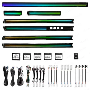 ICarsin Upgrade Led Car Interior Ambient Light for Toyota Land Cruiser 200 With Memory Seat Buttons Strip Accessories