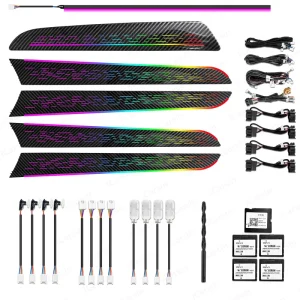 ICarsin Upgrade Symphony Led Car Interior Ambient Lighting Decoration for Audi A4 B8 Atmosphere Strip Accessories