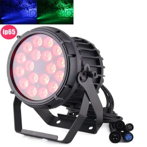 IP65 18x10w RGBWA 5in1 Led Outdoor Par Can Light DMX512 Disco DJ Stage Waterproof Par Light