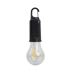 IP65 LED Solar Bulb 3500K Warm White Portable Battery Residential Use Lithium 50000 Hours High CRI 90 120 Beam Angle
