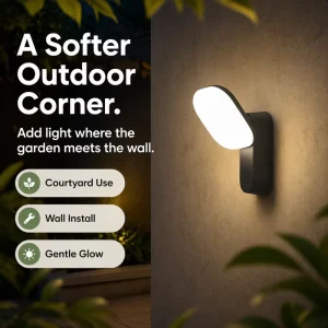 IP65 Waterproof 10W AC85-260V Modern Die Cast Aluminum Side Door Exterior Slim Look Adjustable LED Wall Sconce Light