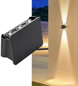 IP65 Waterproof LED Auto Light up Solar Lamp with Feature Wireless Outdoor Wall Lamp for Exterior Wall Garage Garden Yard Patio