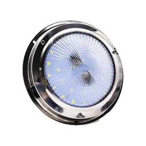 IP65 Waterproof Lightweight Stainless Steel Recessed Cabin Lamp, 12-24V, 3.2W/1W, Marine Automotive Interior, Boats
