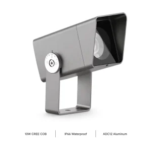 IP66 CREE COB LED Spotlight 10W ADC12 Die-cast Aluminum Adjustable U-Bracket Surface Mount Outdoor Garden Landscape Light