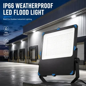 IP66 Waterproof Outdoor LED Flood Light With Bracket for Warehouse Loading Dock Parking Lot Industrial Lighting