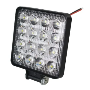 IP67 24V 12V 16leds Square Spot Car Led Driving Fog Lamp 48w Truck 4X4 Off Road Led Work Light Vehicle Parts Accessories