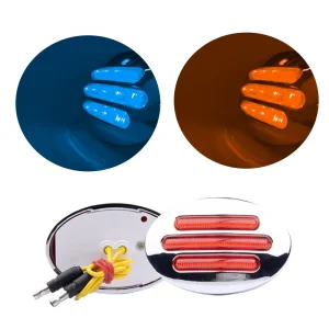 IP67 Waterproof 3-Inch Red LED Side Marker Lights 12V LED Bulbs for Cars Trucks DC12V 24V Semi Truck Accessories
